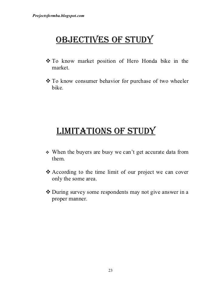 project report on honda company pdf objectives of honda company